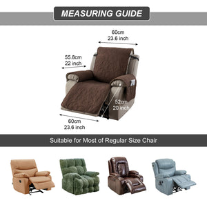 Bellaget™(🔥OFFRE SPÉCIALE - 30% DE RÉDUCTION)Housse de protection pour fauteuil inclinable 100 % étanche, fleur pour 1/2/3 sièges